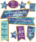 Motivational Signs Mini Bulletin Board Set | 18 pieces