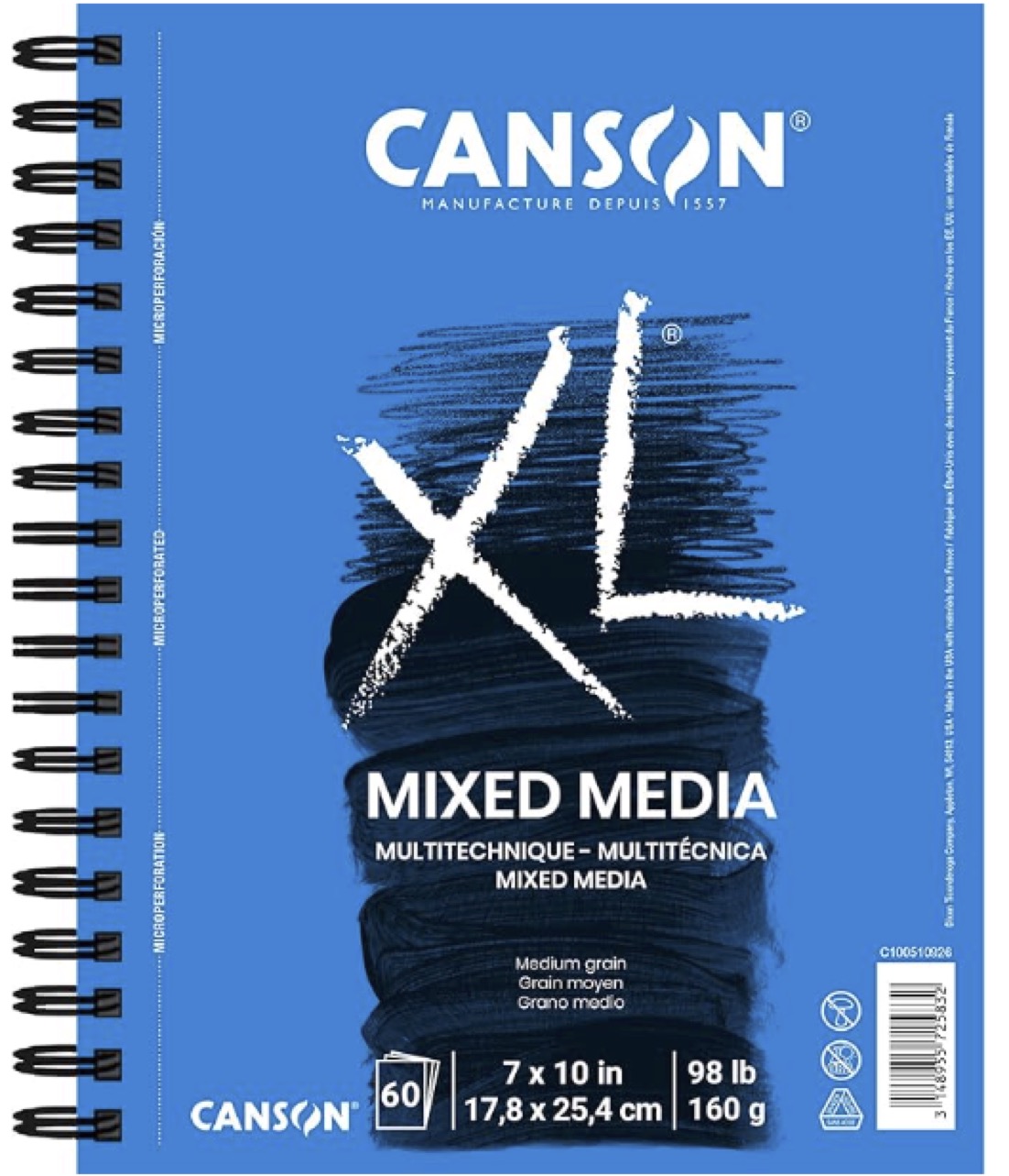 Canson XL Mix Media 7" x 10"
