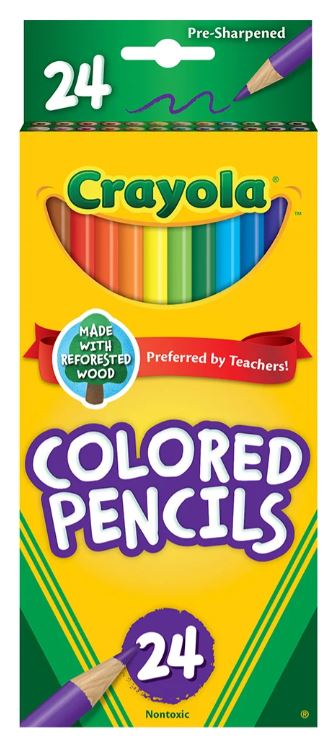 Crayola Colored Pencils Pkg. 24
