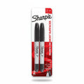 Sharpie Twin Tip Fine Point and Ultra Fine Point Permanent Markers Black Pkg. 2