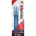 Precise V5 Rolling Ball Stick Pens 0.5 mm Extra Fine Point Blue Ink Pkg. 2