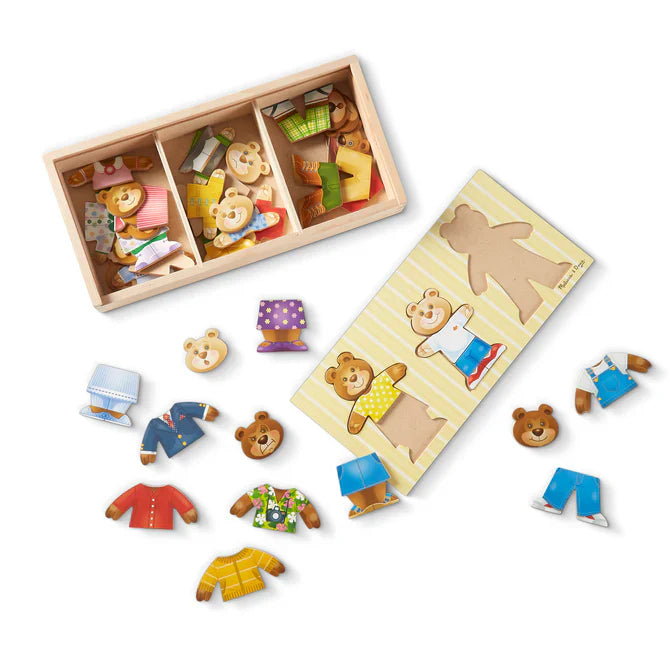 BEAR FAMILY DRESS-UP PUZZLE 45 PCS