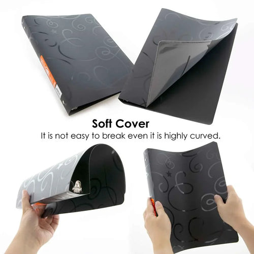 1" Swirl Poly 3-Ring Binder w/ Pocket