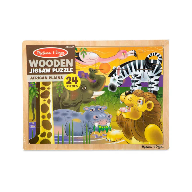 African Plains Wooden Jigsaw Puzzle - 24 Pieces