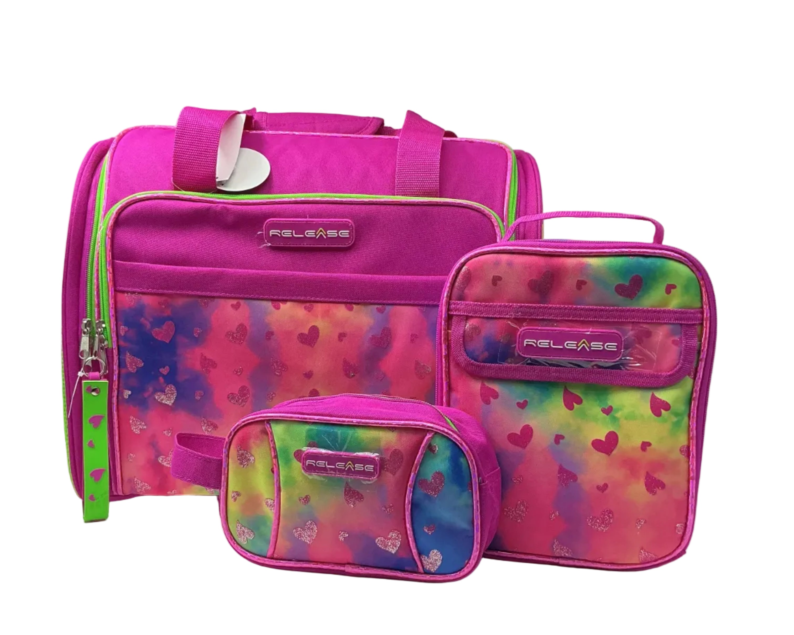 SET BACK PACK C/RDAS LONCHERA Y LAPICERA INFANTIL FEMENINO RUZ REL