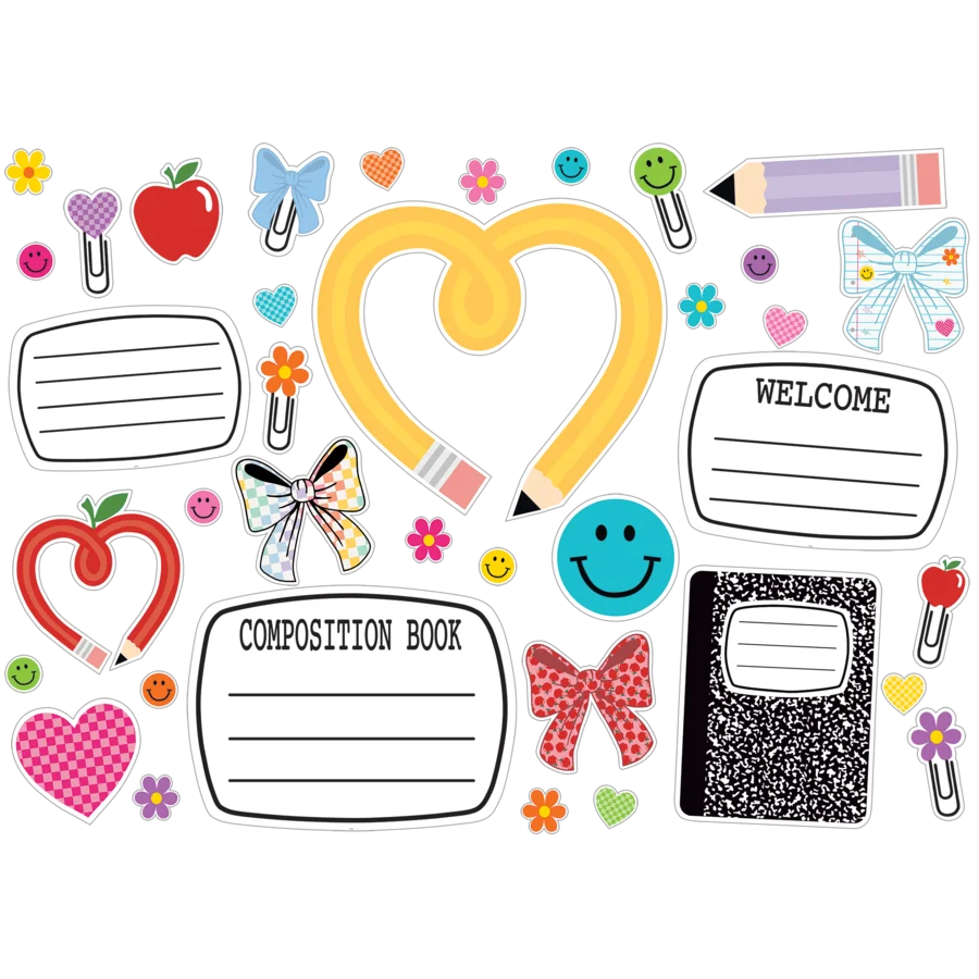 Cool for School Big & Bold Bulletin Board 43 PCS