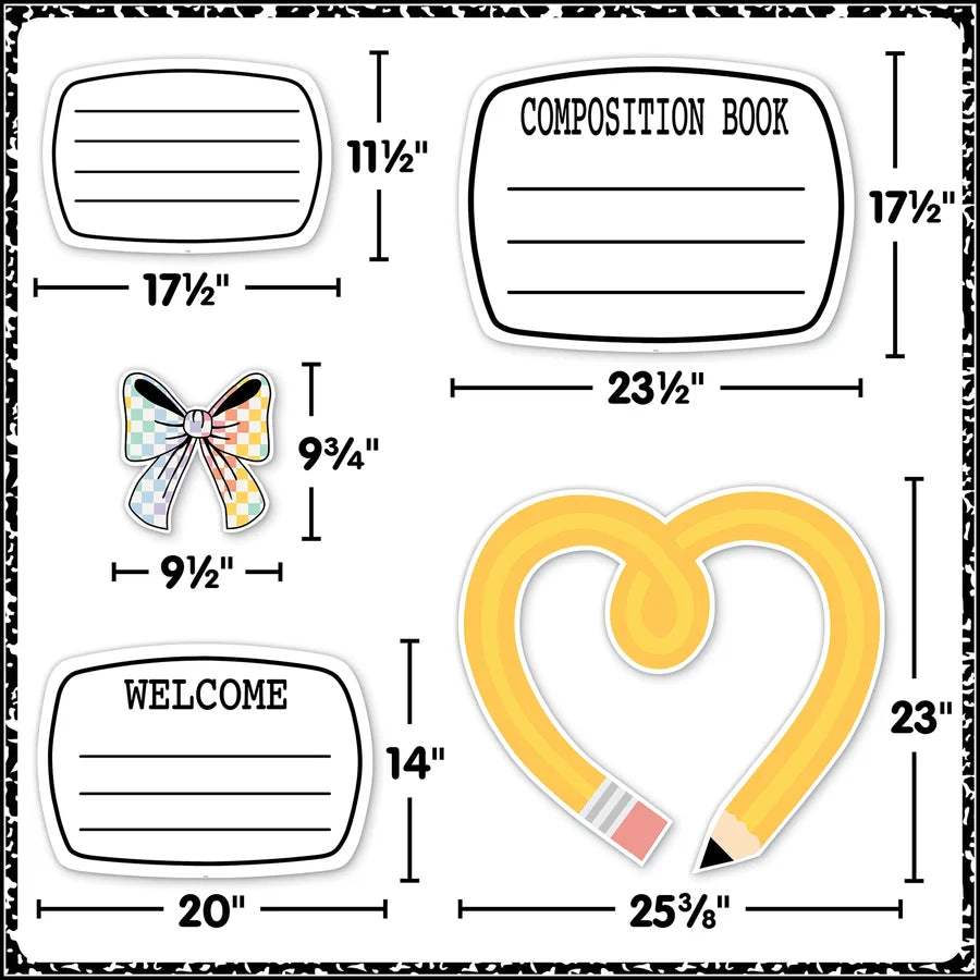 Cool for School Big & Bold Bulletin Board 43 PCS