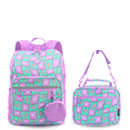 Junior Backpack With Lunch Box For School  | Puffy Flower