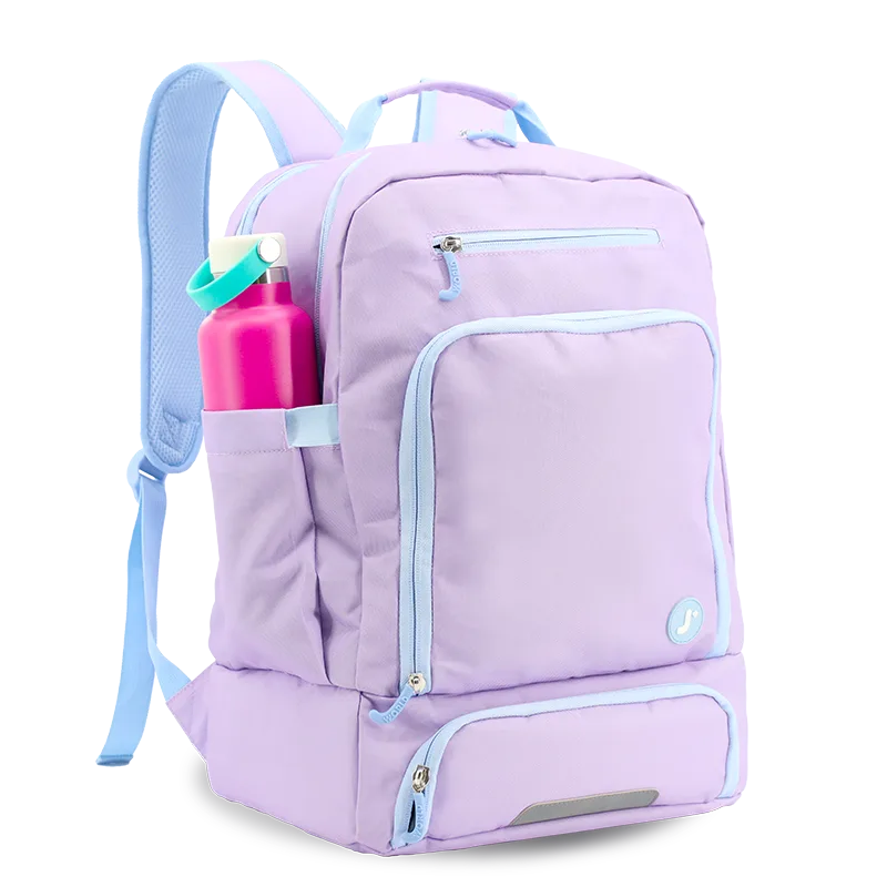Packmate 2 in 1 Backpack With Built-in Lunch Bag | Purple