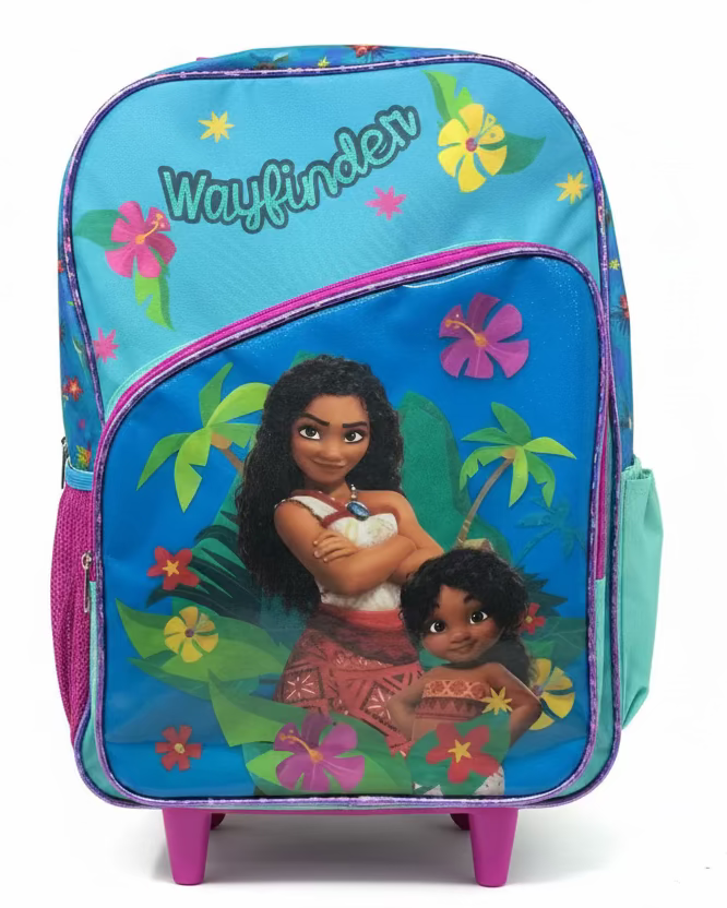 MOCHILA PRIMARIA CON RUEDAS INFANTIL FEMENINO DISNEY MOANA