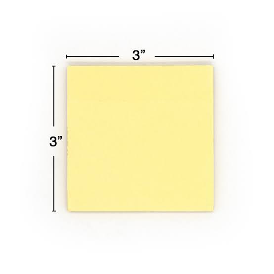 100 Ct. 3" X 3" Yellow Sticky Notes