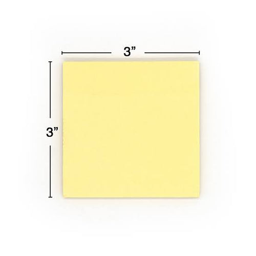 100 Ct. 3" X 3" Yellow Sticky Notes