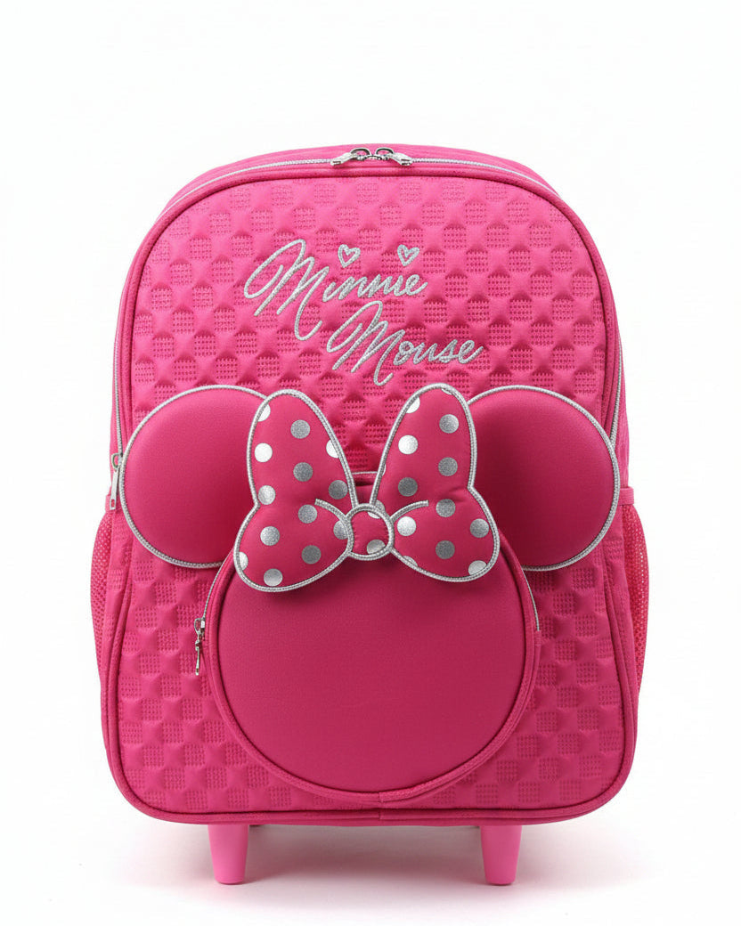 MOCHILA PRIMARIA CON RUEDAS INFANTIL FEMENINO DISNEY MINNIE (17)